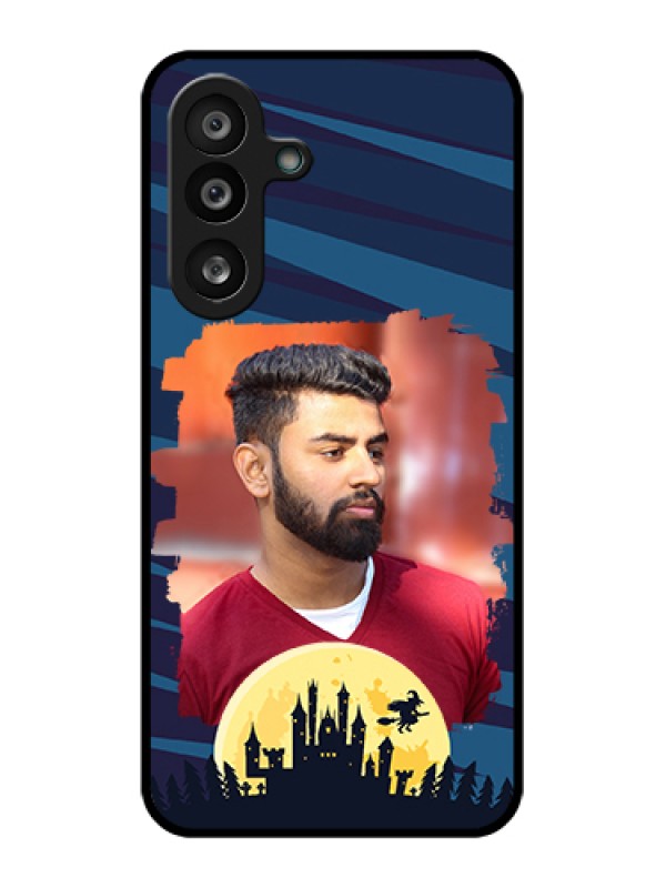 Custom Samsung Galaxy F56 5G Custom Glass Phone Case - Halloween Witch Design