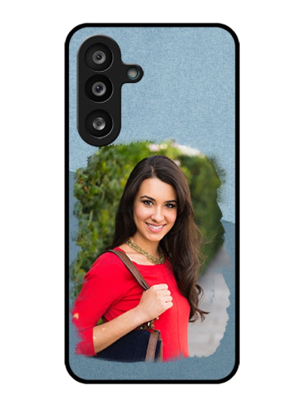 Custom Samsung Galaxy F56 5G Custom Glass Phone Case - Grunge Line Art Design
