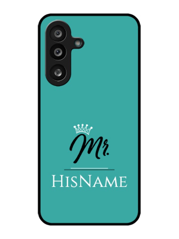 Custom Samsung Galaxy F56 5G Custom Glass Phone Case - Mr With Name Design