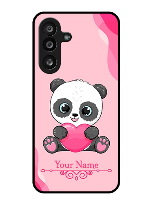 Custom Samsung Galaxy F56 5G Custom Glass Phone Case - Cute Panda Design