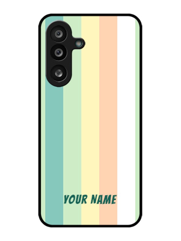 Custom Samsung Galaxy F56 5G Custom Glass Phone Case - Multi - Colour Stripes Design