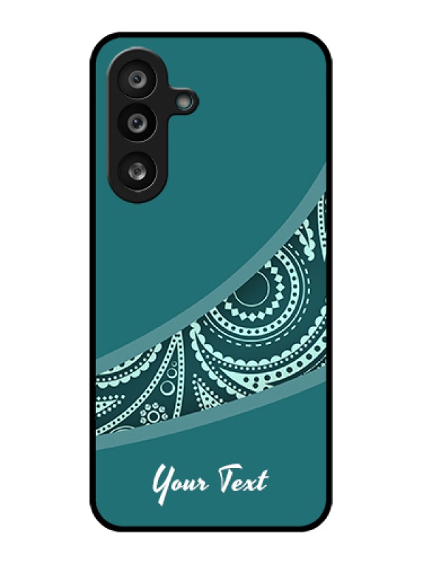 Custom Samsung Galaxy F56 5G Custom Glass Phone Case - Semi Visible Floral Design