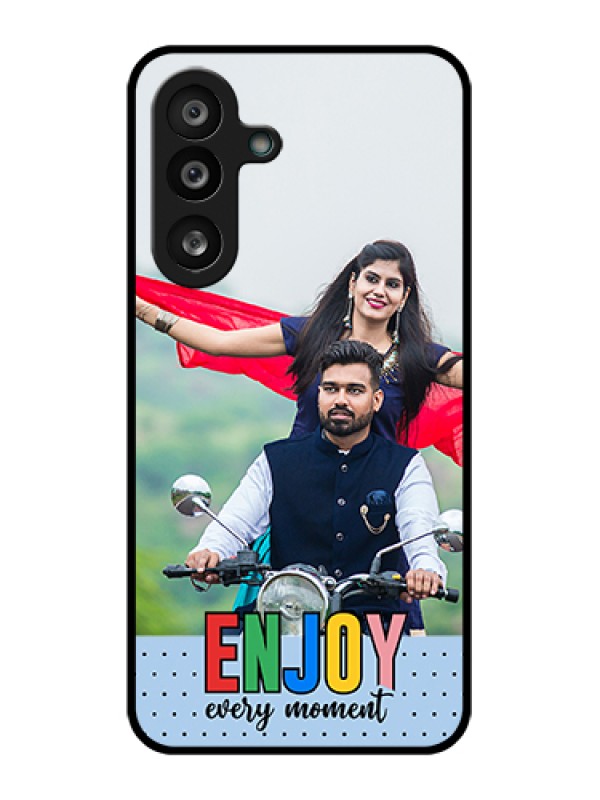 Custom Samsung Galaxy F56 5G Custom Glass Phone Case - Enjoy Every Moment Design
