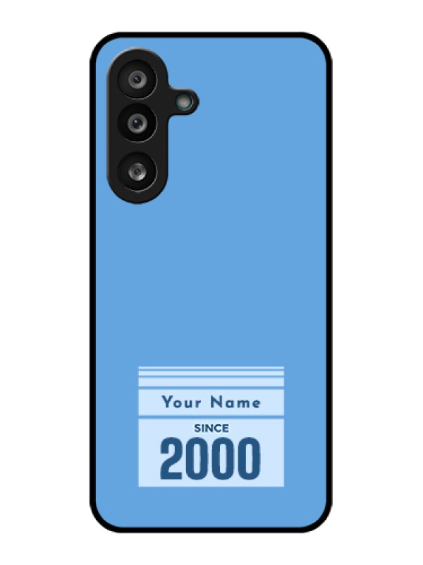 Custom Samsung Galaxy F56 5G Custom Glass Phone Case - Custom Year Of Birth Design