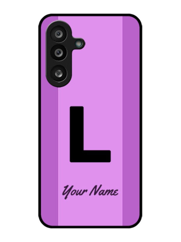 Custom Samsung Galaxy F56 5G Custom Glass Phone Case - Tricolor Custom Text Design