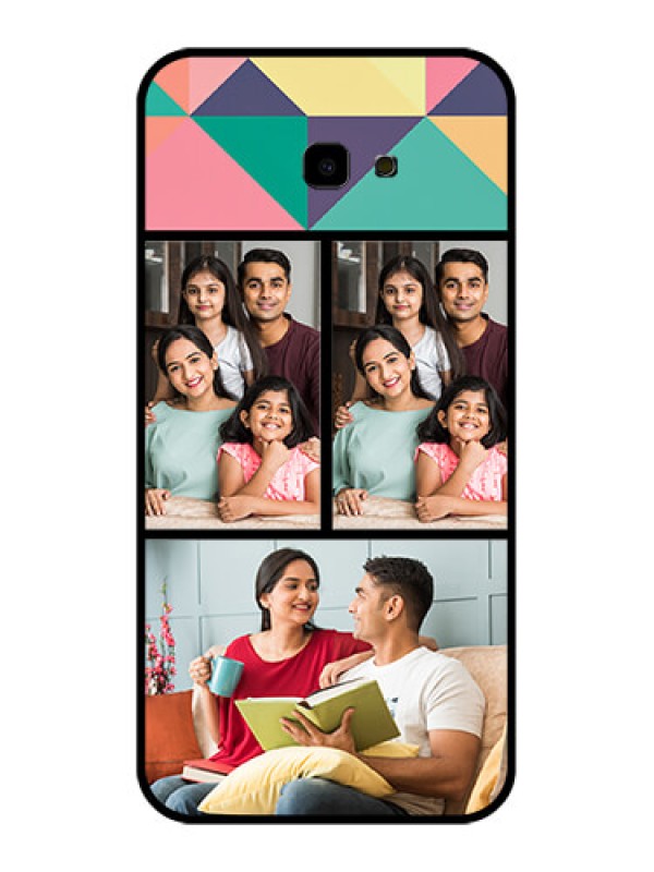 Custom Samsung Galaxy J4 Plus Custom Glass Phone Case - Bulk Pic Upload Design