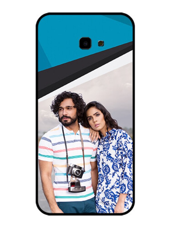 Custom Samsung Galaxy J4 Plus Custom Glass Phone Case - Simple Pattern Photo Upload Design