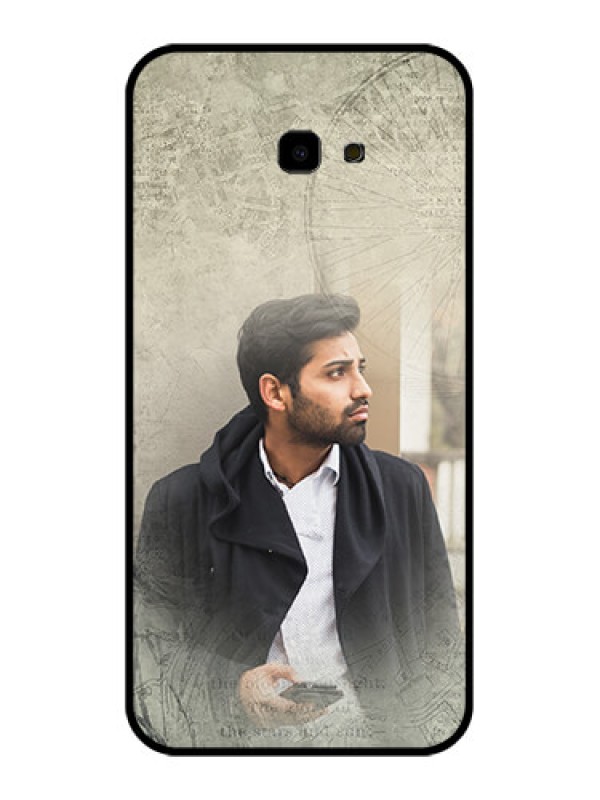 Custom Samsung Galaxy J4 Plus Custom Glass Phone Case - With Vintage Design
