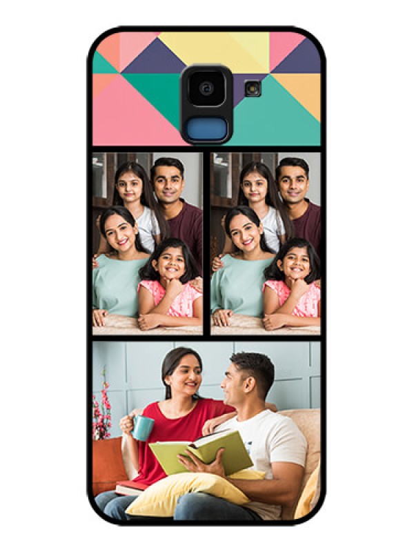 Custom Samsung Galaxy J6 Custom Glass Phone Case - Bulk Pic Upload Design