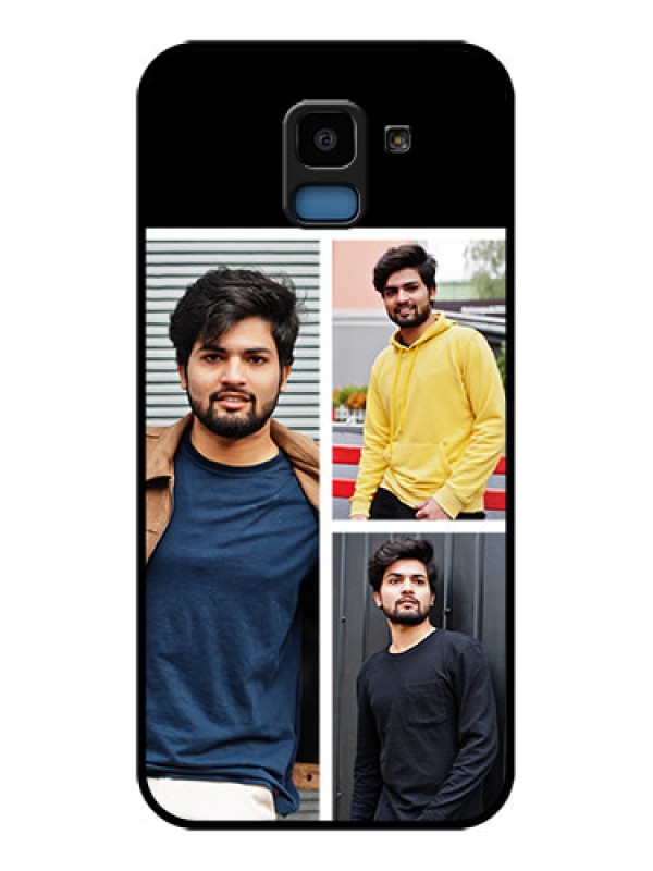 Custom Samsung Galaxy J6 Custom Glass Phone Case - Upload Multiple Picture Design