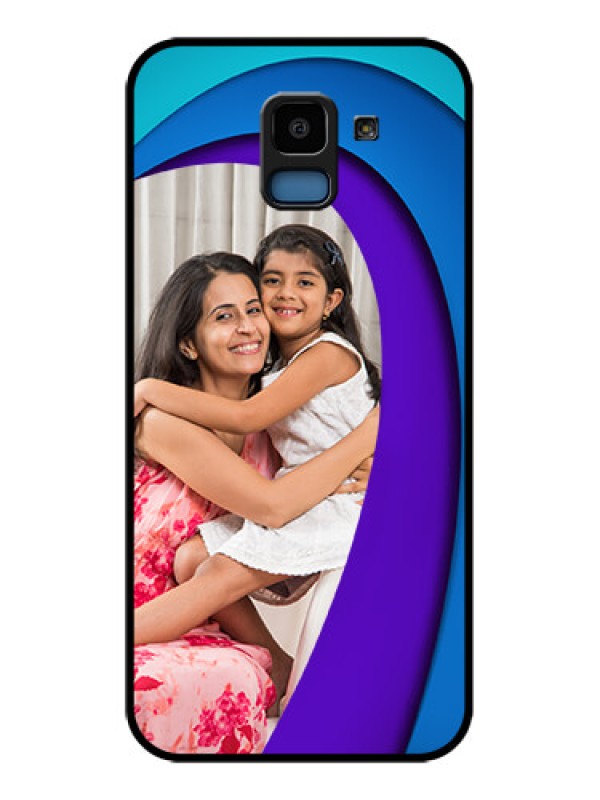 Custom Samsung Galaxy J6 Custom Glass Phone Case - Simple Pattern Design
