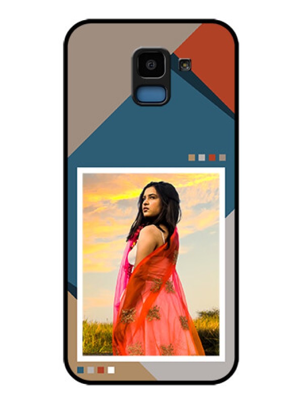 Custom Samsung Galaxy J6 Custom Glass Phone Case - Retro Color Pallet Design