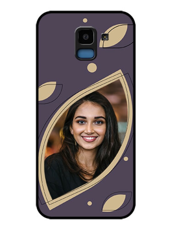 Custom Samsung Galaxy J6 Custom Glass Phone Case - Falling Leaf Design