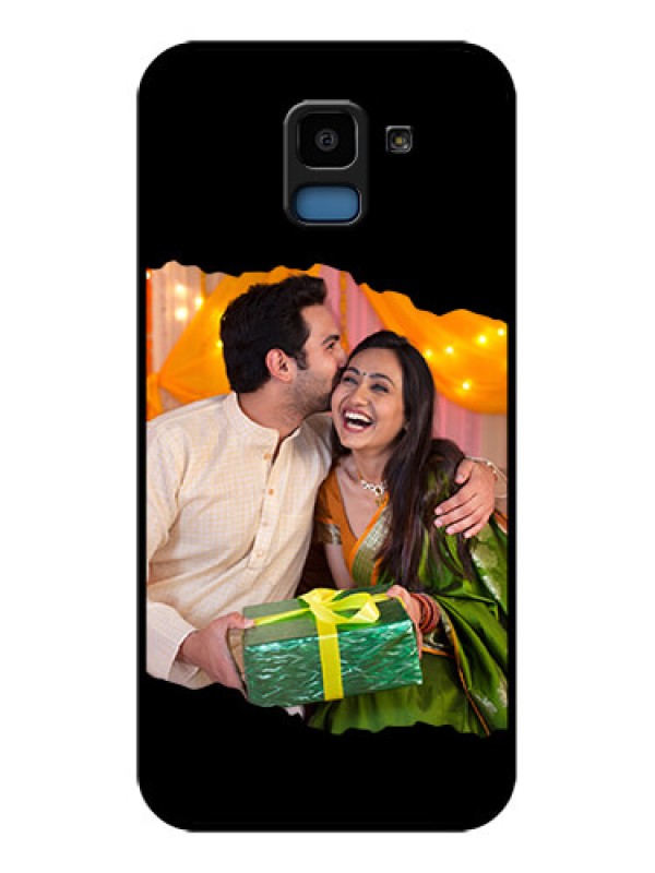 Custom Samsung Galaxy J6 Custom Glass Phone Case - Tear - Off Design