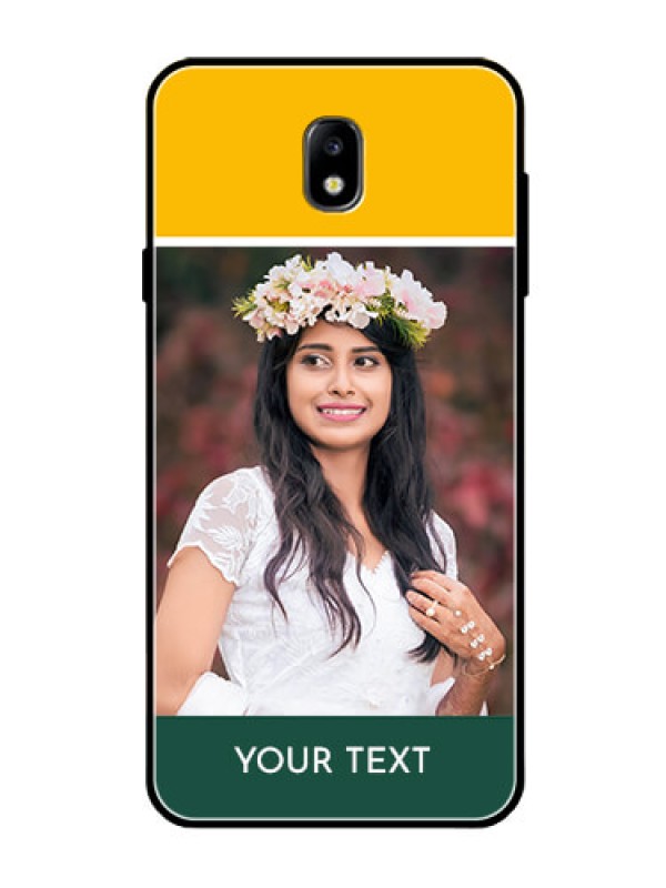Custom Galaxy J7 Pro Photo Printing on Glass Case  - Love You Design