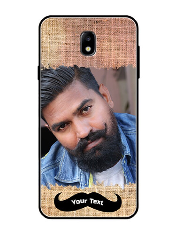 Custom Galaxy J7 Pro Personalized Glass Phone Case  - with Texture Design
