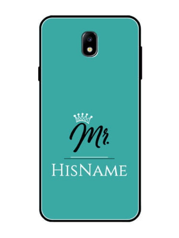 Custom Galaxy J7 Pro Custom Glass Phone Case Mr with Name