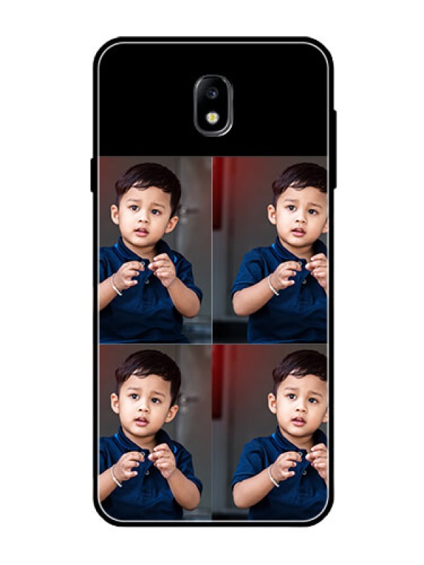 Custom Galaxy J7 Pro 4 Image Holder on Glass Mobile Cover