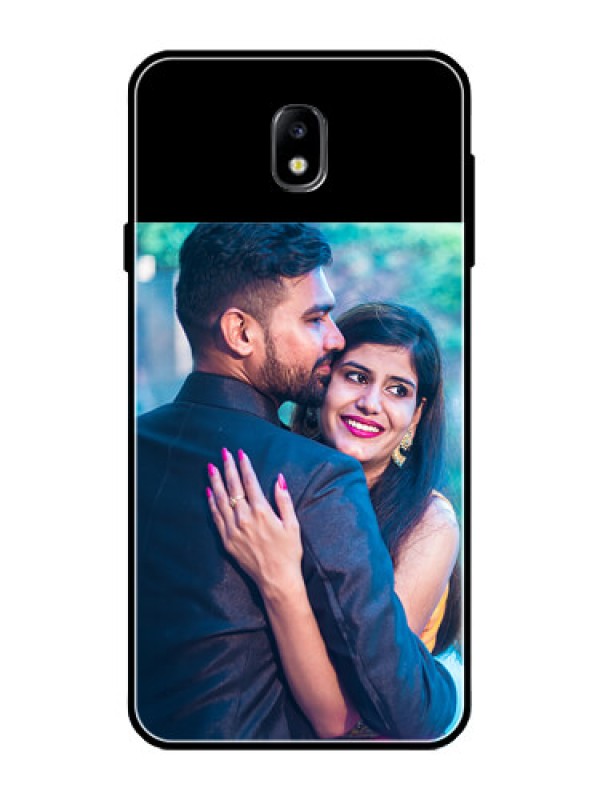 Custom Galaxy J7 Pro Custom Glass Phone Case - Upload Full Picture With Custom Color Design