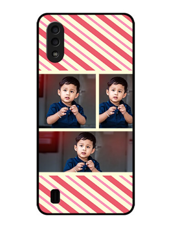 Custom Galaxy M01 Personalized Glass Phone Case - Picture Upload Mobile Case Design