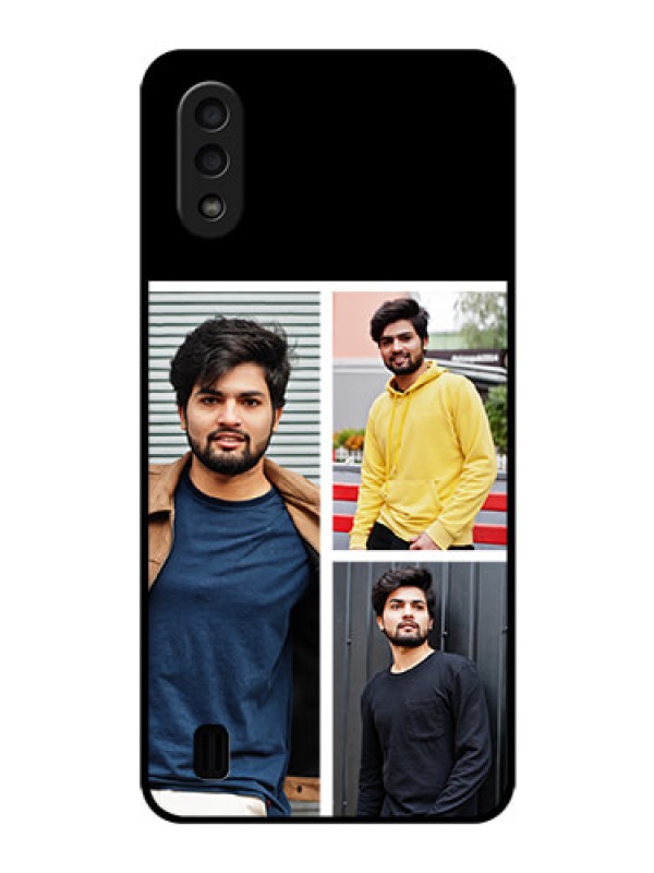 Custom Galaxy M01 Photo Printing on Glass Case - Upload Multiple Picture Design