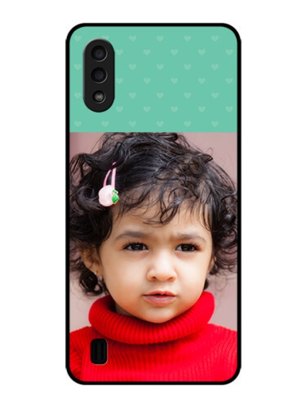 Custom Galaxy M01 Custom Glass Phone Case - Lovers Picture Design