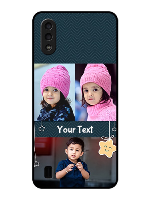 Custom Galaxy M01 Custom Glass Mobile Case - Hanging Stars Design