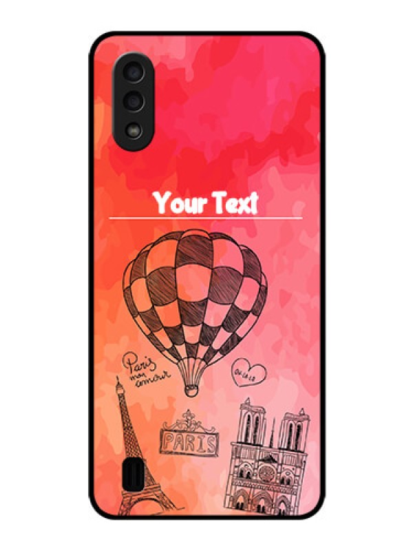 Custom Galaxy M01 Custom Glass Phone Case - Paris Theme Design