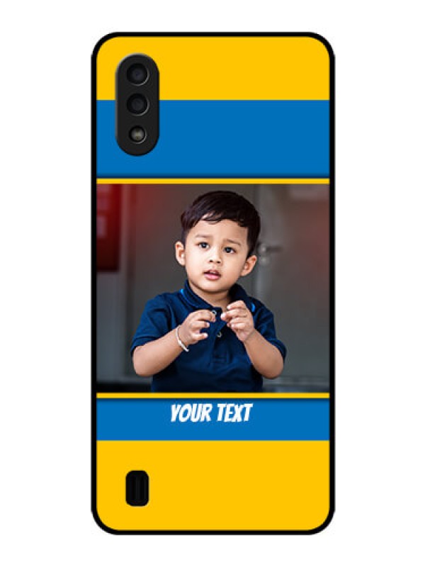 Custom Galaxy M01 Custom Glass Mobile Case - Birthday Wishes Design