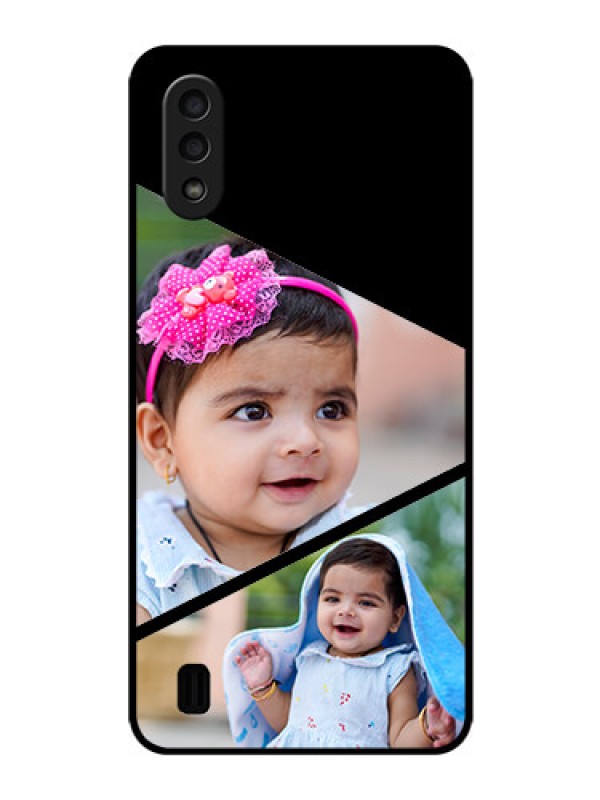 Custom Galaxy M01 Custom Glass Phone Case - Semi Cut Design