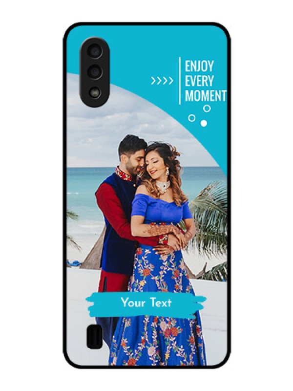 Custom Galaxy M01 Custom Glass Mobile Case - Happy Moment Design