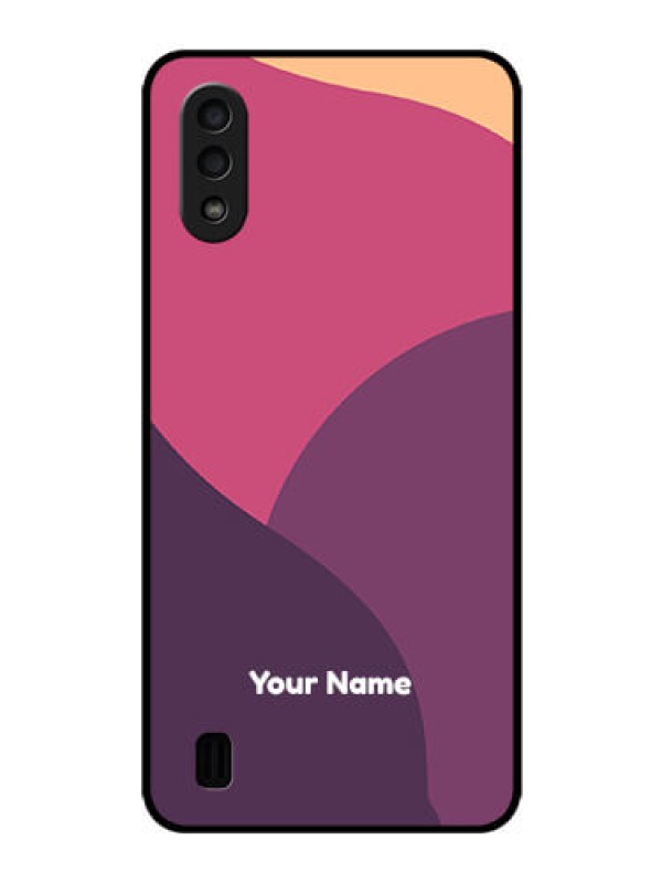 Custom Galaxy M01 Custom Glass Phone Case - Mixed Multi-colour abstract art Design