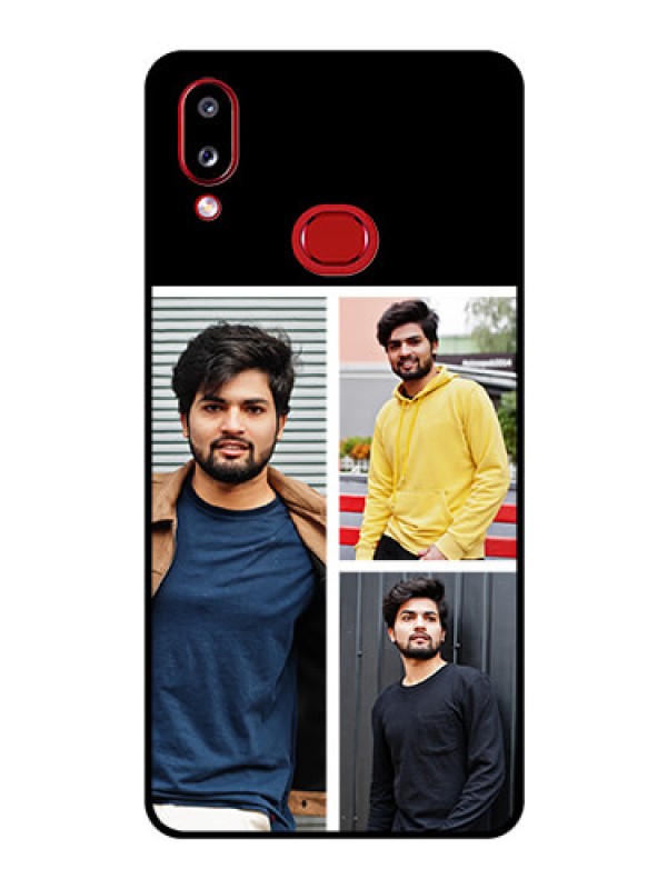 Custom Galaxy M01s Photo Printing on Glass Case - Upload Multiple Picture Design