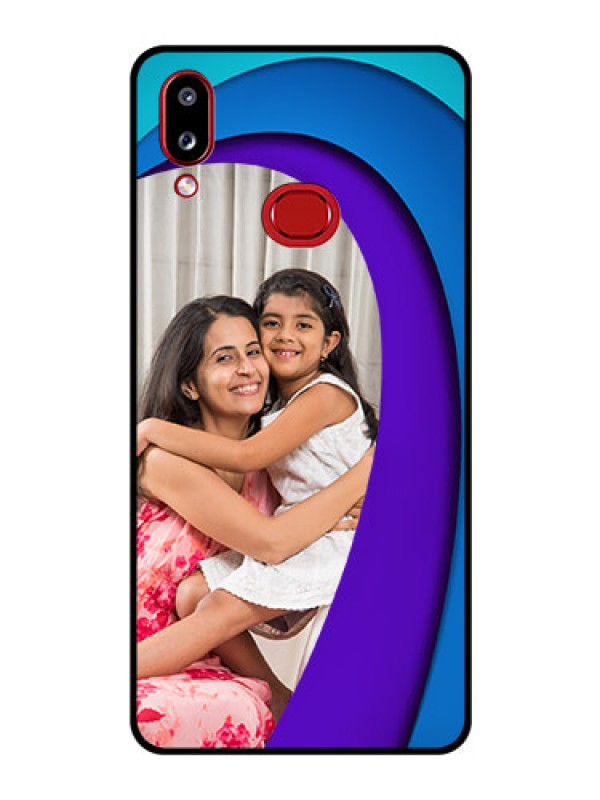 Custom Galaxy M01s Photo Printing on Glass Case - Simple Pattern Design