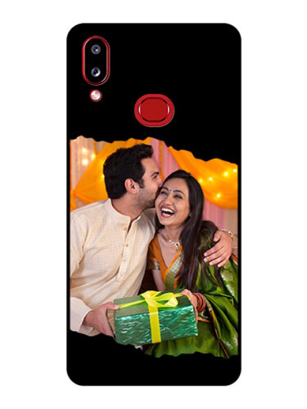 Custom Galaxy M01s Custom Glass Phone Case - Tear-off Design