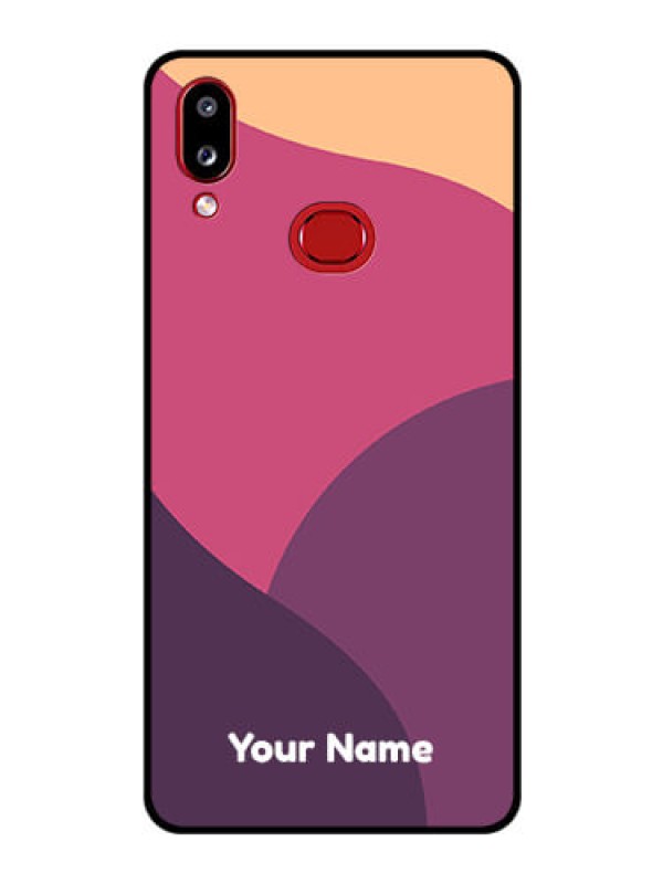 Custom Galaxy M01s Custom Glass Phone Case - Mixed Multi-colour abstract art Design