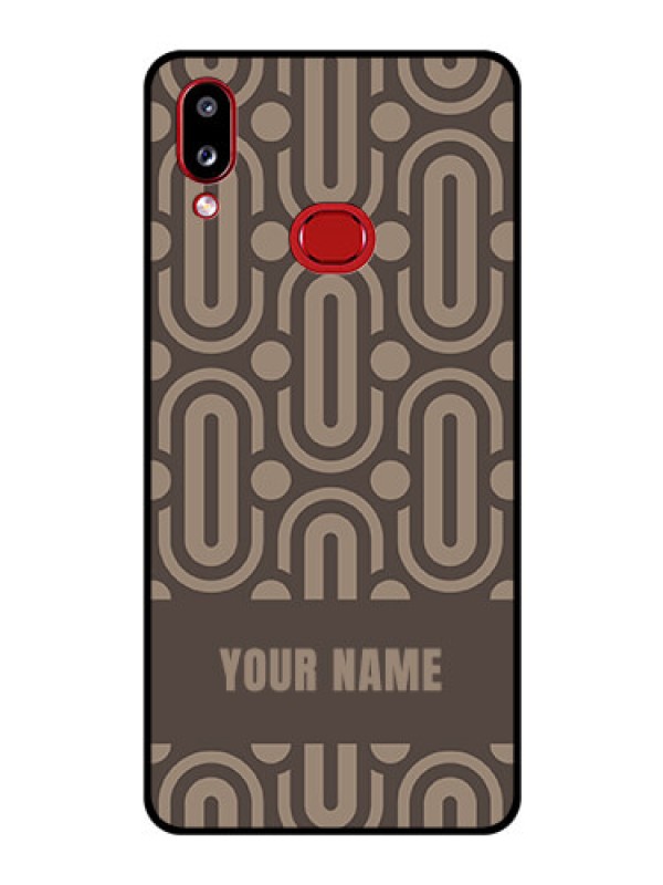 Custom Galaxy M01s Custom Glass Phone Case - Captivating Zero Pattern Design