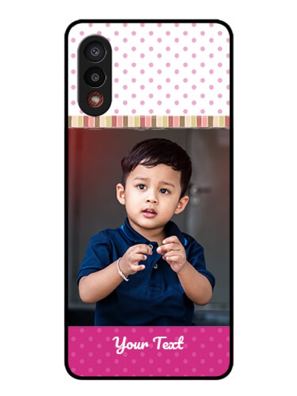 Custom Galaxy M02 Photo Printing on Glass Case - Cute Girls Cover Design