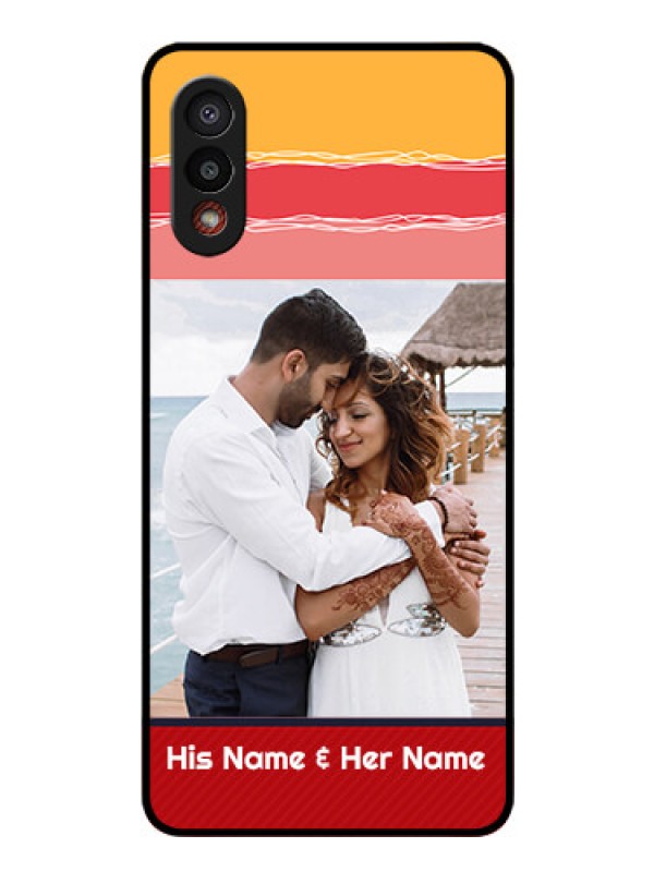 Custom Galaxy M02 Custom Glass Mobile Case - Colorful Case Design