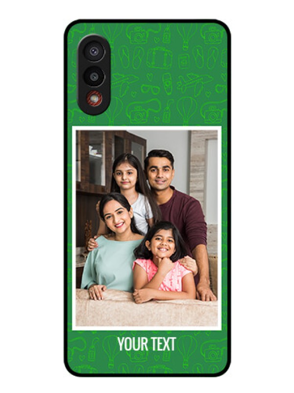 Custom Galaxy M02 Personalized Glass Phone Case - Picture Upload Design