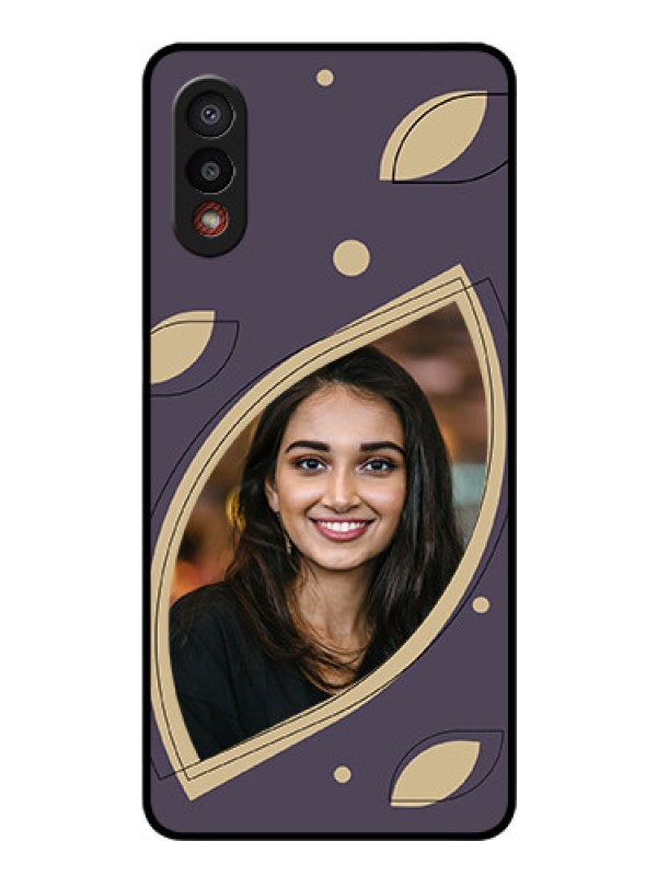 Custom Galaxy M02 Custom Glass Mobile Case - Falling Leaf Design