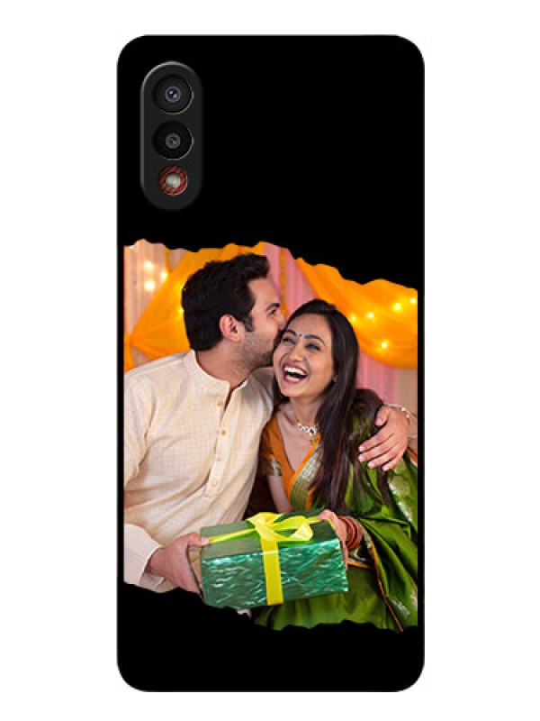 Custom Galaxy M02 Custom Glass Phone Case - Tear-off Design