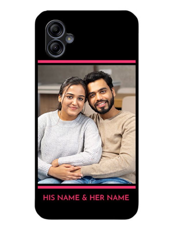 Custom Galaxy M04 Custom Glass Mobile Case - with Add Text Design