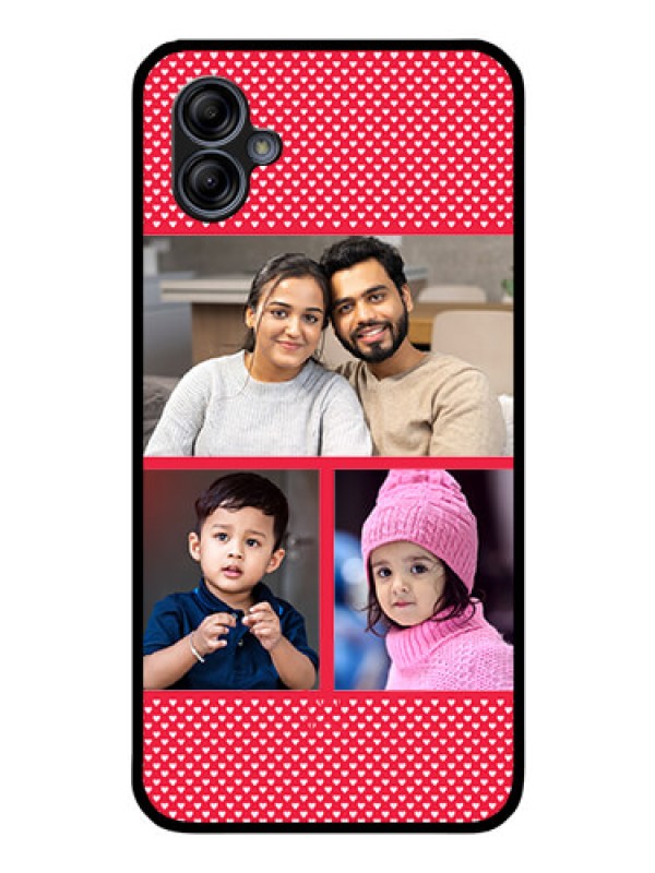 Custom Galaxy M04 Personalized Glass Phone Case - Bulk Pic Upload Design