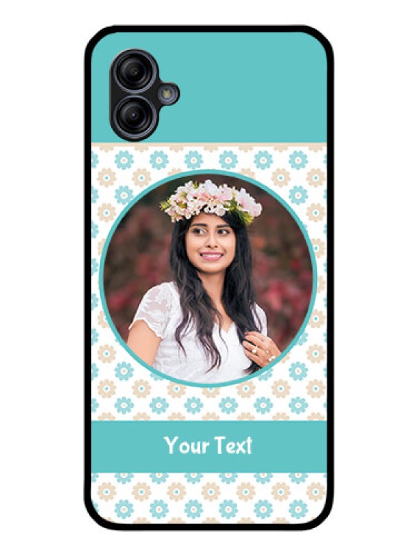 Custom Galaxy M04 Custom Glass Mobile Case - Beautiful Flowers Design