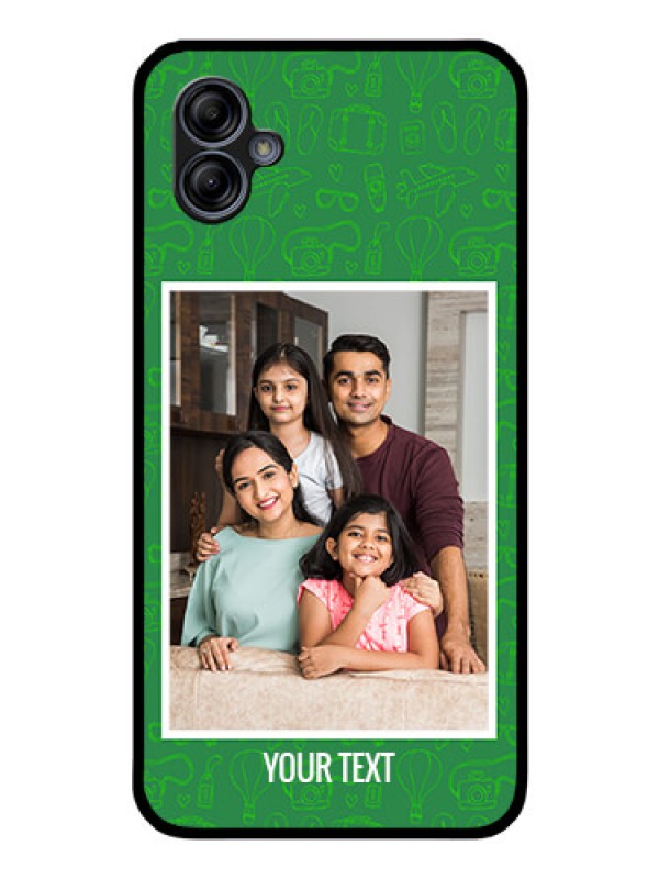 Custom Galaxy M04 Personalized Glass Phone Case - Picture Upload Design