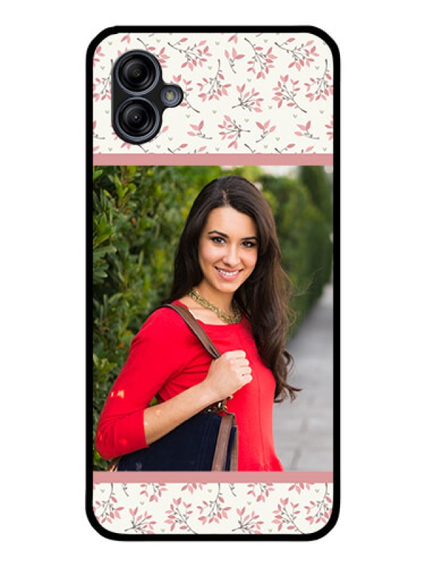 Custom Galaxy M04 Custom Glass Phone Case - Premium Floral Design