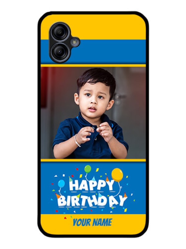 Custom Galaxy M04 Custom Glass Mobile Case - Birthday Wishes Design
