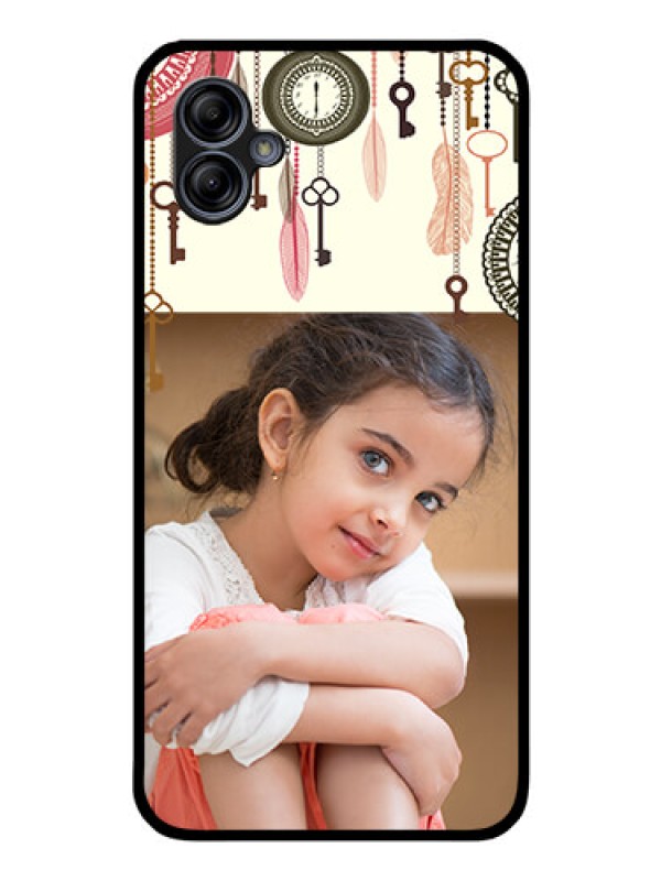 Custom Galaxy M04 Custom Glass Mobile Case - Boho Style Design
