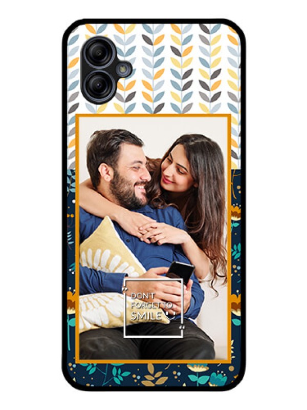 Custom Galaxy M04 Custom Glass Mobile Case - Pattern Design